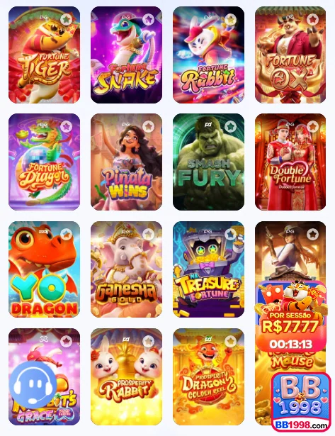 Promoções de slot games em destaque no bb1998.com