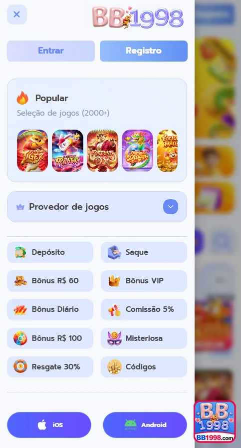 Jogador feliz em sessão de slots populares online